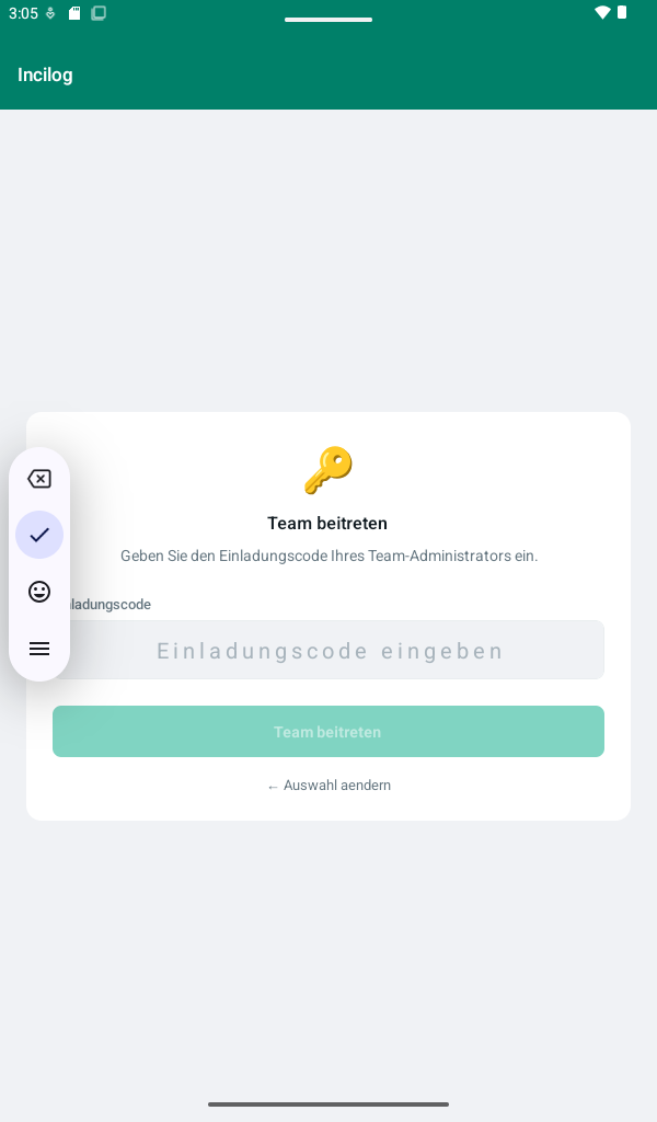 Einem Team mit Einladungscode beitreten