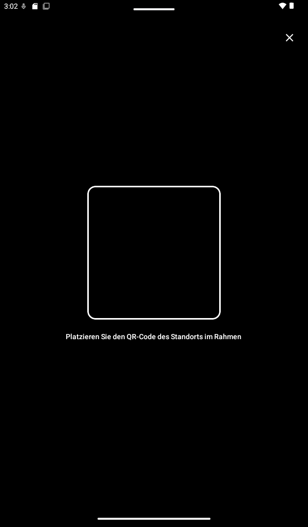 Scannen eines Standort-QR-Codes