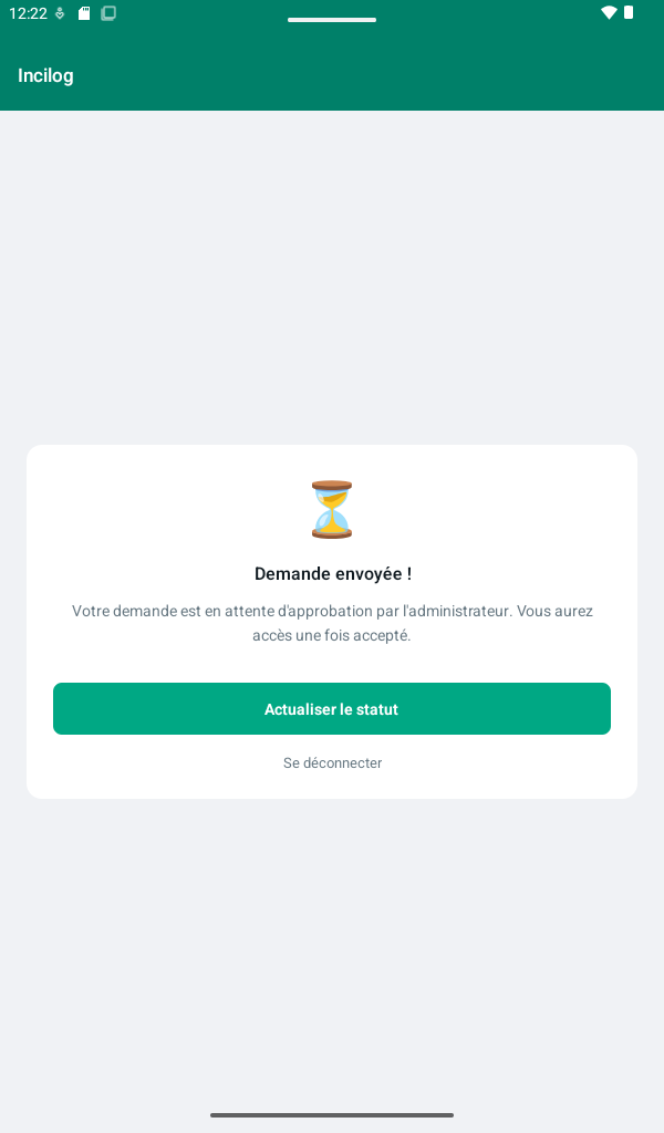 Demande en attente d'approbation